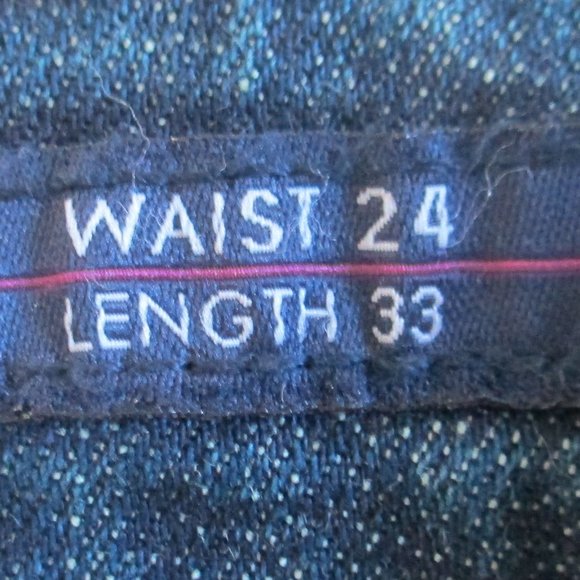 Vigoss Chelsea, Boot cut/ Dark Wash Jeans Size 24 - Picture 7 of 11